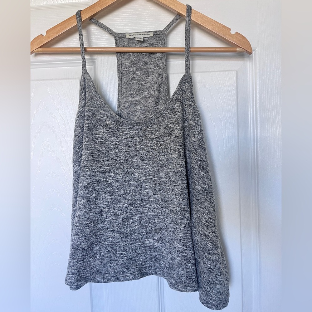American Eagle Outfitters Heather Gray Tank Top